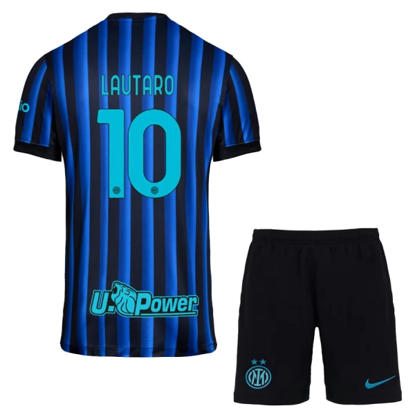 Camisolas Inter Milan Lautaro Martínez 10 Criança Equipamento Principal 25/26 Camisolas Inter Milan Lautaro Martínez 10 Criança Equipamento Principal 25/26