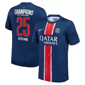 Camisolas Paris Saint-Germain 1 Star Champions of Europe Equipamento Principal 24/25