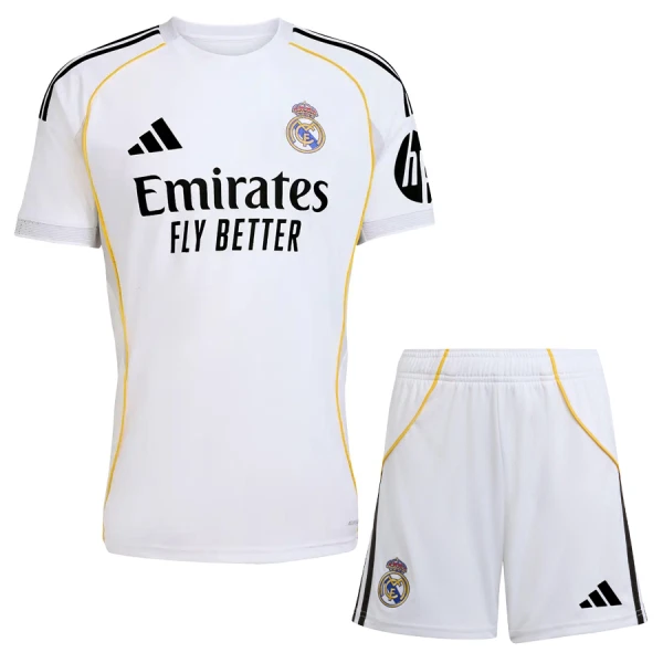 Camisolas Real Madrid Criança Equipamento Principal 25/26 Camisolas Real Madrid Criança Equipamento Principal 25/26