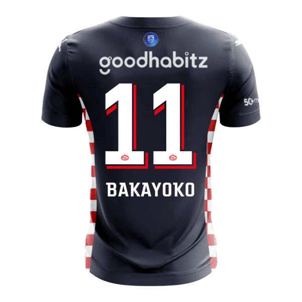 Camisolas PSV Eindhoven Bakayoyo 11 Equipamento Alternativo 25/26 Camisolas PSV Eindhoven Bakayoyo 11 Equipamento Alternativo 25/26