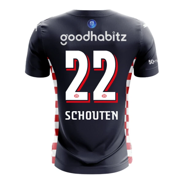 Camisolas PSV Eindhoven Schouten 22 Equipamento Alternativo 25/26 Camisolas PSV Eindhoven Schouten 22 Equipamento Alternativo 25/26