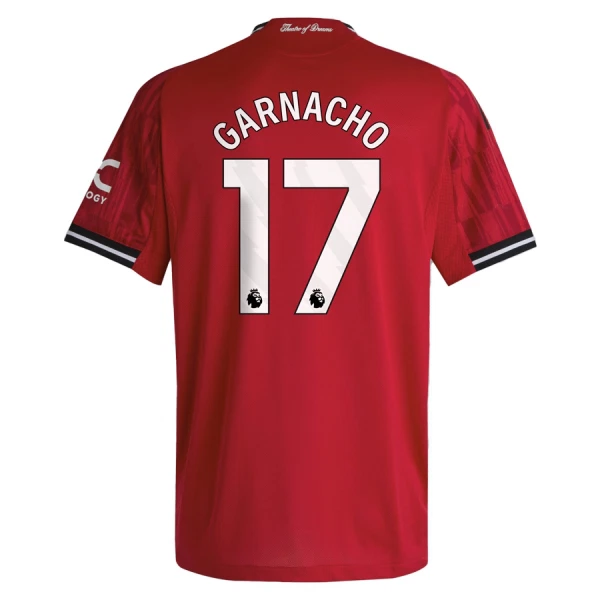 Camisolas Manchester United Garnacho 17 Criança Equipamento Principal 25/26