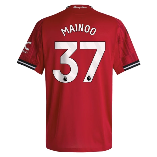 Camisolas Manchester United Mainoo 37 Equipamento Principal 25/26 Camisolas Manchester United Mainoo 37 Equipamento Principal 25/26