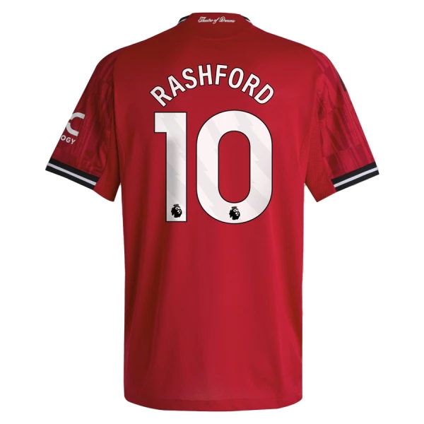 Camisolas Manchester United Marcus Rashford 10 Criança Equipamento Principal 25/26