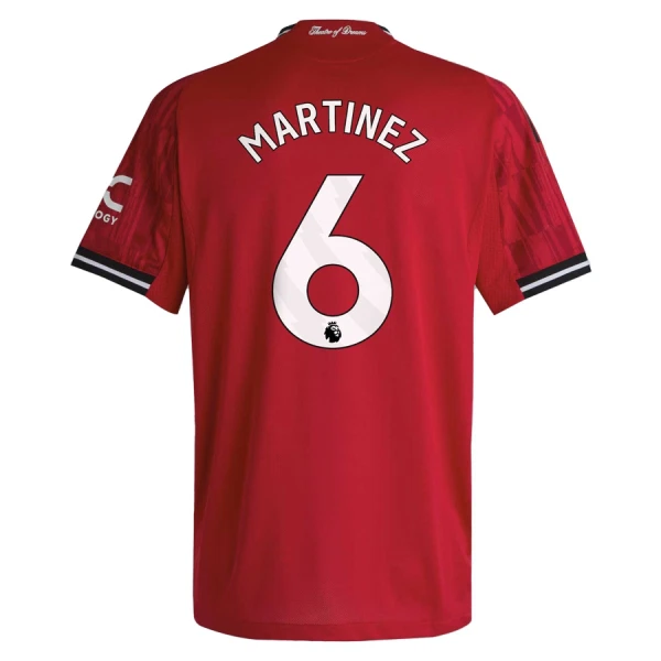 Camisolas Manchester United Martinez 6 Equipamento Principal 25/26 Camisolas Manchester United Martinez 6 Equipamento Principal 25/26