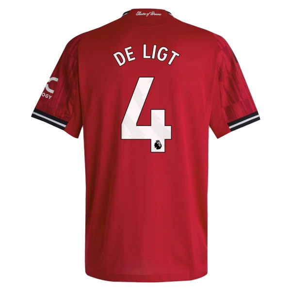 Camisolas Manchester United Matthijs de Ligt 4 Equipamento Principal 25/26 Camisolas Manchester United Matthijs de Ligt 4 Equipamento Principal 25/26