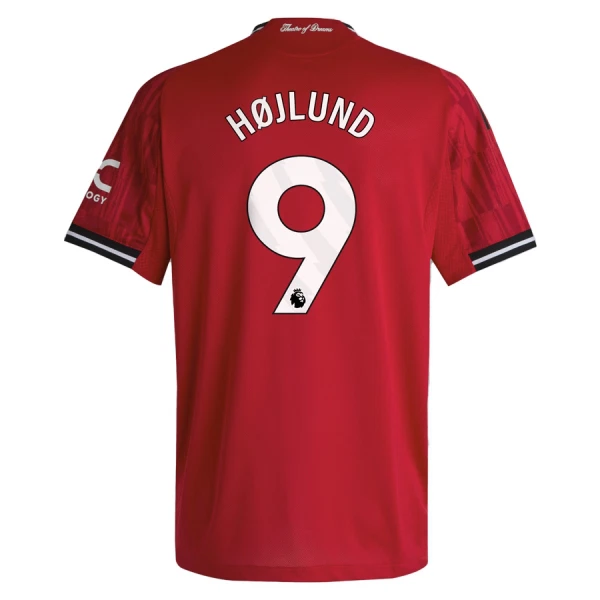 Camisolas Manchester United Rasmus Højlund 9 Equipamento Principal 25/26 Camisolas Manchester United Rasmus Højlund 9 Equipamento Principal 25/26