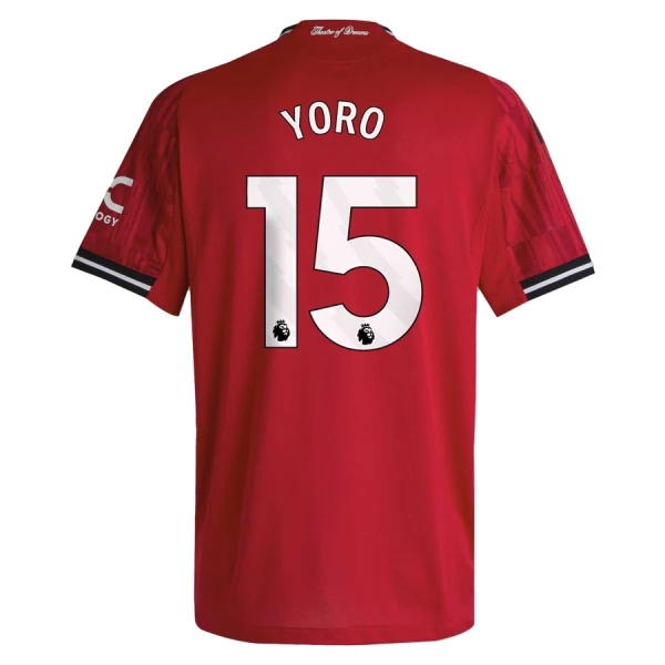 Camisolas Manchester United Yoro 15 Equipamento Principal 25/26 Camisolas Manchester United Yoro 15 Equipamento Principal 25/26