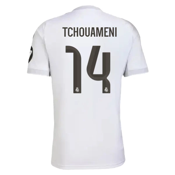 Camisolas Real Madrid Aurélien Tchouaméni 14 Equipamento Principal 25/26 Camisolas Real Madrid Aurélien Tchouaméni 14 Equipamento Principal 25/26