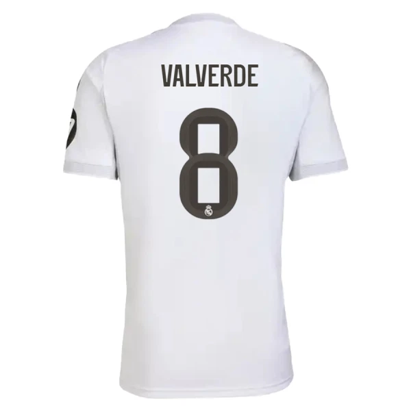 Camisolas Real Madrid Federico Valverde 8 Equipamento Principal 25/26 Camisolas Real Madrid Federico Valverde 8 Equipamento Principal 25/26