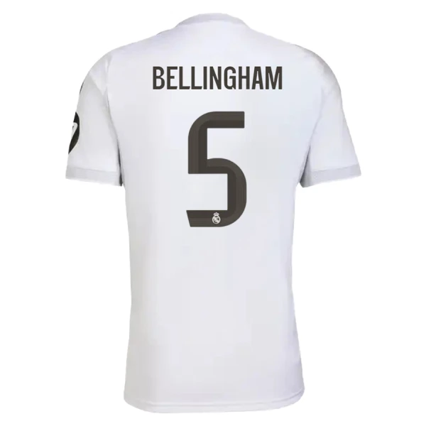 Camisolas Real Madrid Jude Bellingham 5 Equipamento Principal 25/26 Camisolas Real Madrid Jude Bellingham 5 Equipamento Principal 25/26