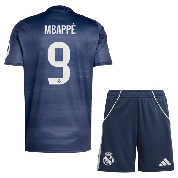 Camisolas Real Madrid Kylian Mbappé 9 Criança Equipamento Alternativo 25/26 Camisolas Real Madrid Kylian Mbappé 9 Criança Equipamento Alternativo 25/26