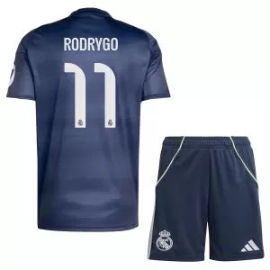 Camisolas Real Madrid Rodrygo Goes 11 Criança Equipamento Alternativo 25/26 Camisolas Real Madrid Rodrygo Goes 11 Criança Equipamento Alternativo 25/26