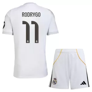 Camisolas Real Madrid Rodrygo Goes 11 Criança Equipamento Principal 25/26 Camisolas Real Madrid Rodrygo Goes 11 Criança Equipamento Principal 25/26