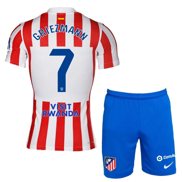 Camisolas Atlético Madrid Antoine Griezmann 7 Criança Equipamento Principal 25/26 Camisolas Atlético Madrid Antoine Griezmann 7 Criança Equipamento Principal 25/26