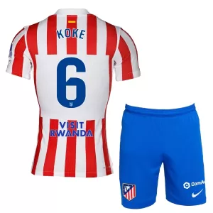 Camisolas Atlético Madrid Koke 6 Criança Equipamento Principal 25/26