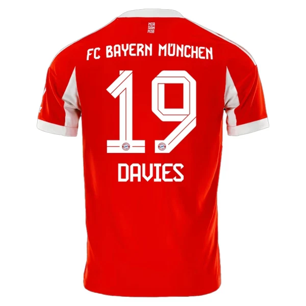 Camisolas FC Bayern de Munique Alphonso Davies 19 Equipamento Principal 25/26 Camisolas FC Bayern de Munique Alphonso Davies 19 Equipamento Principal 25/26