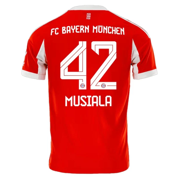 Camisolas FC Bayern de Munique Jamal Musiala 42 Criança Equipamento Principal 25/26