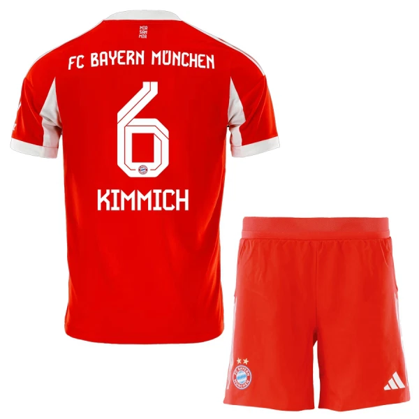 Camisolas FC Bayern de Munique Joshua Kimmich 6 Criança Equipamento Principal 25/26 Camisolas FC Bayern de Munique Joshua Kimmich 6 Criança Equipamento Principal 25/26