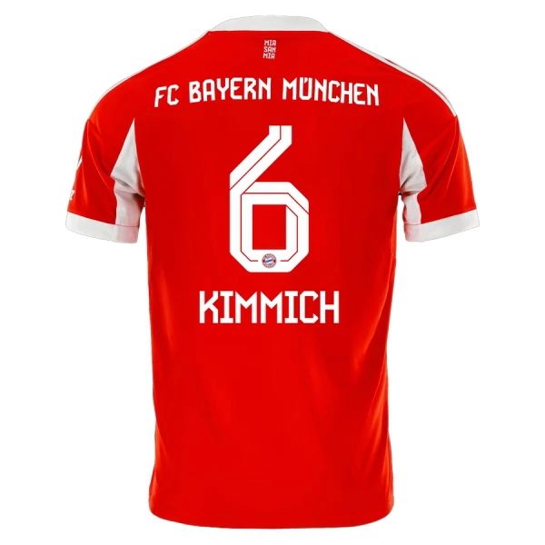 Camisolas FC Bayern de Munique Joshua Kimmich 6 Equipamento Principal 25/26 Camisolas FC Bayern de Munique Joshua Kimmich 6 Equipamento Principal 25/26