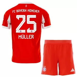 Camisolas FC Bayern de Munique Thomas Müller 25 Criança Equipamento Principal 25/26 Camisolas FC Bayern de Munique Thomas Müller 25 Criança Equipamento Principal 25/26
