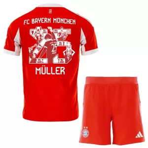 Camisolas FC Bayern de Munique Thomas Müller 25 Criança Equipamento Principal 25/26 Especial Camisolas FC Bayern de Munique Thomas Müller 25 Criança Equipamento Principal 25/26 Especial
