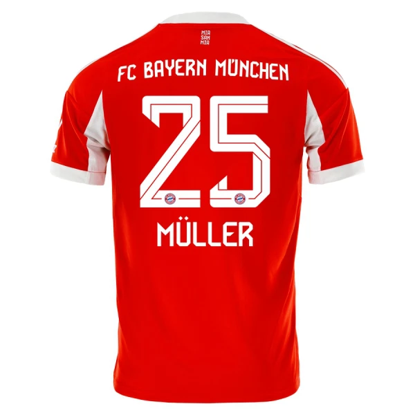 Camisolas FC Bayern de Munique Thomas Müller 25 Equipamento Principal 25/26 Camisolas FC Bayern de Munique Thomas Müller 25 Equipamento Principal 25/26