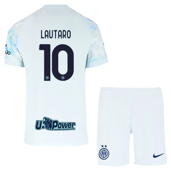 Camisolas Inter Milan Lautaro Martínez 10 Criança Equipamento Alternativo 25/26 Camisolas Inter Milan Lautaro Martínez 10 Criança Equipamento Alternativo 25/26