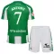 Camisolas Real Betis Antony Santos 7 Criança Equipamento Principal 25/26