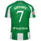 Camisolas Real Betis Antony Santos 7 Equipamento Principal 25/26 Camisolas Real Betis Antony Santos 7 Equipamento Principal 25/26