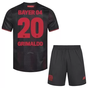 Camisolas Bayer 04 Leverkusen Alejandro Grimaldo 20 Criança Equipamento Principal 25/26 Camisolas Bayer 04 Leverkusen Alejandro Grimaldo 20 Criança Equipamento Principal 25/26