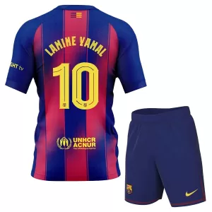 Camisolas FC Barcelona Lamine Yamal 10 Criança Equipamento Principal 25/26