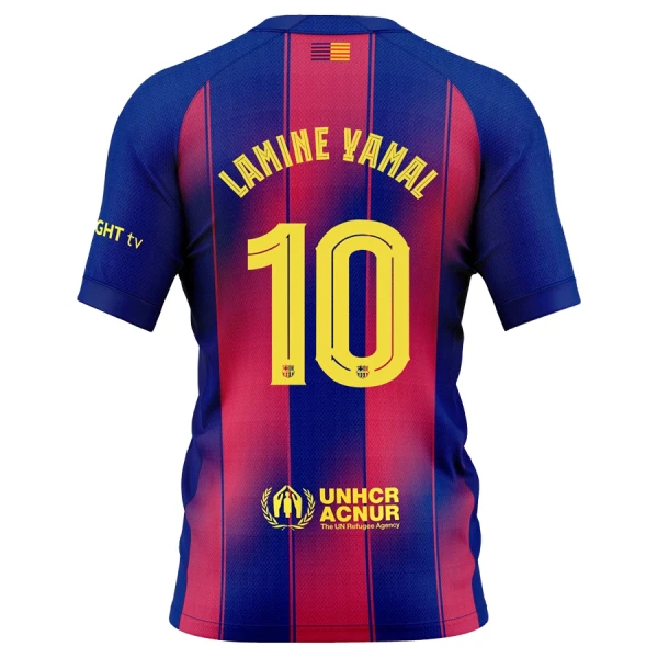 Camisolas FC Barcelona Lamine Yamal 10 Equipamento Principal 25/26