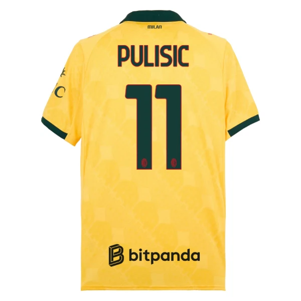 Camisolas AC Milan Christian Pulišić 11 Equipamento Terceiro 25/26 Camisolas AC Milan Christian Pulišić 11 Equipamento Terceiro 25/26