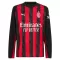 Camisolas AC Milan Equipamento Principal 25/26 Manga Comprida