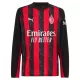 Camisolas AC Milan Equipamento Principal 25/26 Manga Comprida Camisolas AC Milan Equipamento Principal 25/26 Manga Comprida