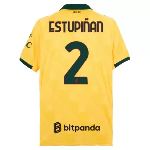 Camisolas AC Milan Estupinan 2 Equipamento Terceiro 25/26