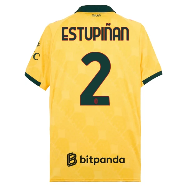 Camisolas AC Milan Estupinan 2 Equipamento Terceiro 25/26 Camisolas AC Milan Estupinan 2 Equipamento Terceiro 25/26