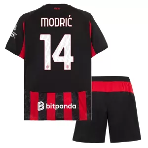 Camisolas AC Milan Luka Modric 14 Criança Equipamento Principal 25/26 Camisolas AC Milan Luka Modric 14 Criança Equipamento Principal 25/26