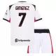 Camisolas AC Milan Santiago Gimenez 7 Criança Equipamento Alternativo 25/26 Camisolas AC Milan Santiago Gimenez 7 Criança Equipamento Alternativo 25/26