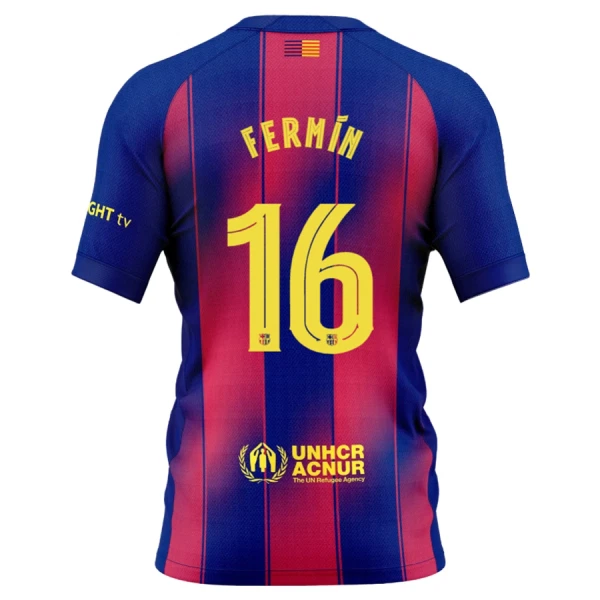 Camisolas FC Barcelona Fermin 16 Equipamento Principal 25/26 Camisolas FC Barcelona Fermin 16 Equipamento Principal 25/26