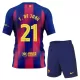 Camisolas FC Barcelona Frenkie de Jong 21 Criança Equipamento Principal 25/26 Camisolas FC Barcelona Frenkie de Jong 21 Criança Equipamento Principal 25/26