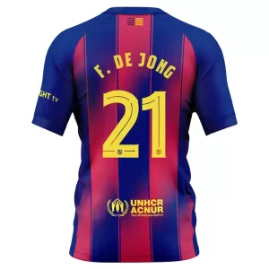 Camisolas FC Barcelona Frenkie de Jong 21 Equipamento Principal 25/26 Camisolas FC Barcelona Frenkie de Jong 21 Equipamento Principal 25/26
