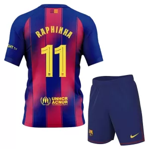 Camisolas FC Barcelona Raphinha 11 Criança Equipamento Principal 25/26