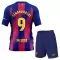 Camisolas FC Barcelona Robert Lewandowski 9 Criança Equipamento Principal 25/26