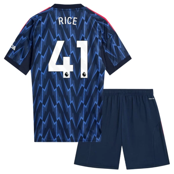 Camisolas Arsenal Declan Rice 41 Criança Equipamento Alternativo 25/26 Camisolas Arsenal Declan Rice 41 Criança Equipamento Alternativo 25/26