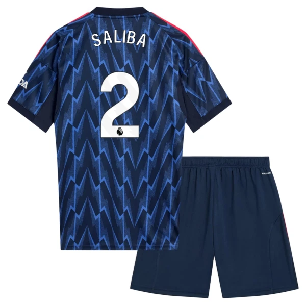 Camisolas Arsenal Saliba 2 Criança Equipamento Alternativo 25/26 Camisolas Arsenal Saliba 2 Criança Equipamento Alternativo 25/26
