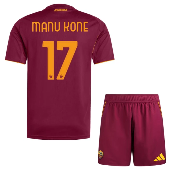 Camisolas AS Roma Manu Kone 17 Criança Equipamento Principal 25/26 Camisolas AS Roma Manu Kone 17 Criança Equipamento Principal 25/26