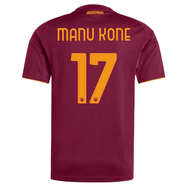 Camisolas AS Roma Manu Kone 17 Equipamento Principal 25/26 Camisolas AS Roma Manu Kone 17 Equipamento Principal 25/26