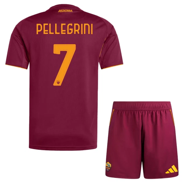 Camisolas AS Roma Pellegrini 7 Criança Equipamento Principal 25/26 Camisolas AS Roma Pellegrini 7 Criança Equipamento Principal 25/26